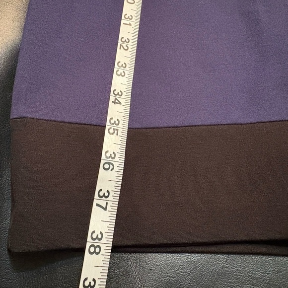 White House Black Market Asymmetrical Blue Gray Sheath Dress - Picture 3 of 12